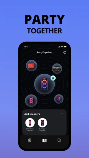 Capture d'écran de JBL PartyBox sur iPhone 7