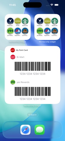 Membership widget Screenshot 1 of 7
