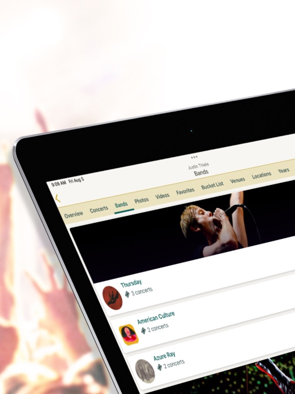 Concert Archives iPad screenshot 6 - Music app
