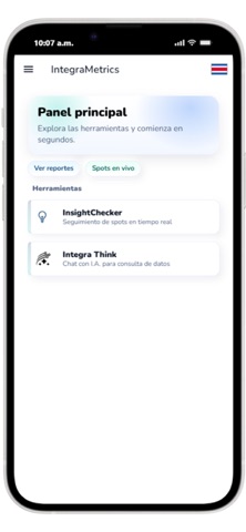 Integra Metrics screenshot