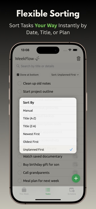 WeekFlow: Weekly Task Planner Screenshot 5 of 8