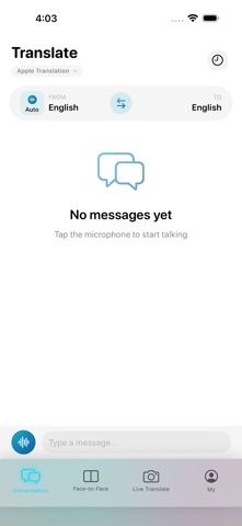 Live Lingo - Live Translator iPhone screenshot