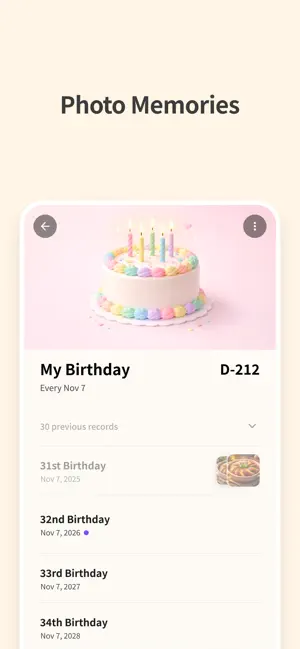 DearPin - Your D-day moments screenshot 2