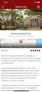 College of Charleston Events screenshot #1 for iPhone