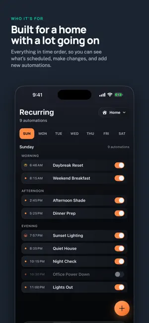Automation Schedule screenshot 2