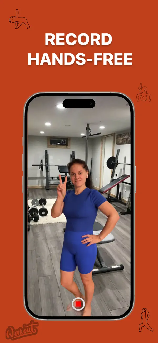 Screenshot #2 pour Auto Record: Workout Camera