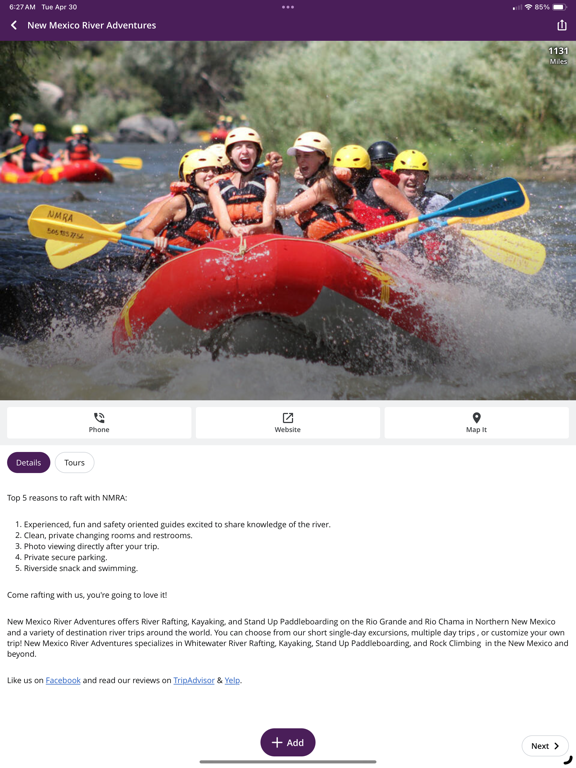 Visit Albuquerque iPad screenshot 4 - Travel app