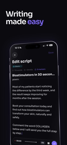 Promperly: Voice Teleprompter Screenshot 5 of 8