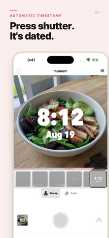 moment - Photo Time Stamp Cam app screenshot 1