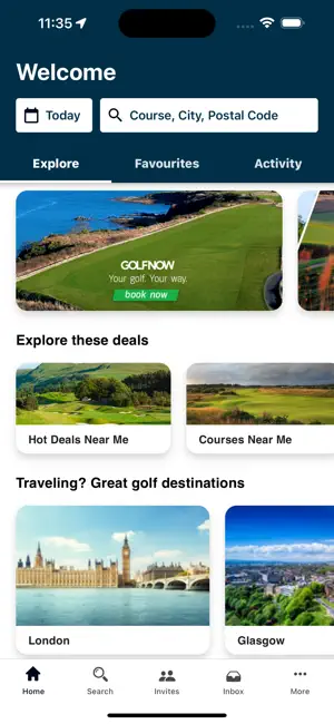 GolfNow iPhone screenshot 1