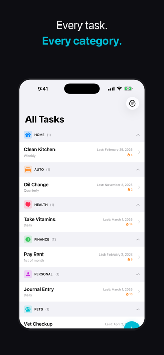 DueCycle: Recurring Tasks Screenshot 2 of 7