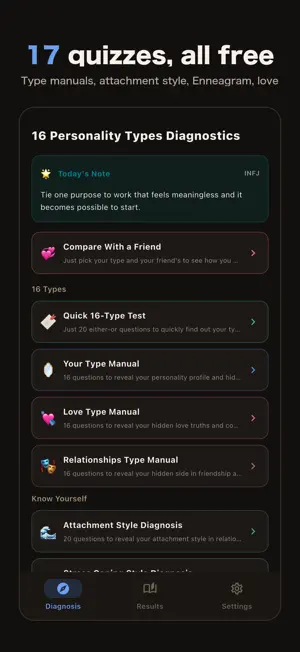 16-Type Personality Manual screenshot 3