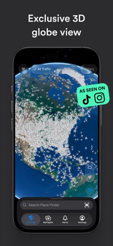 Plane Finder ⁃ Flight Tracker iPhone screenshot