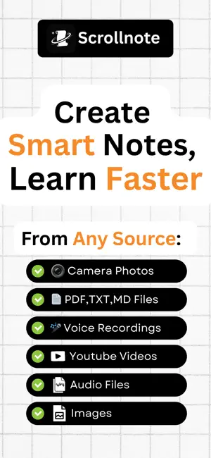 Scrollnote: Study Notes & Quiz screenshot 1