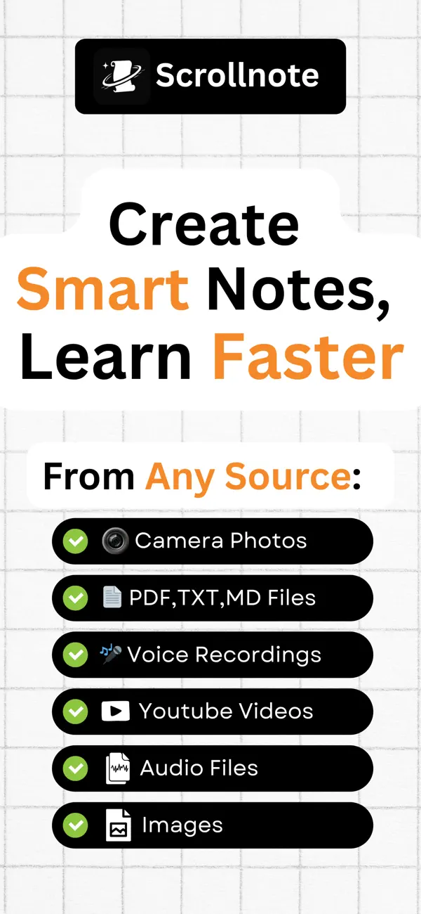 #1. Scrollnote: Study Notes & Quiz (iOS) Tekijänä: EternalBeam Software