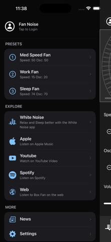 Fan Noise Generator iPhone screenshot