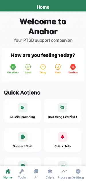 Anchor - PTSD Support screenshot 1