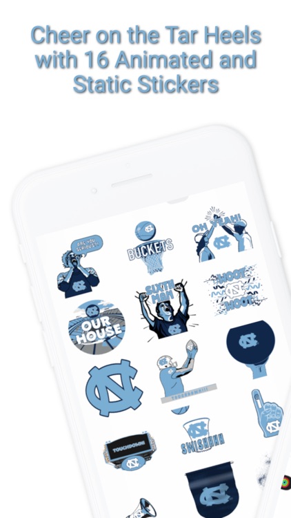Tar Heels Sticker Pack 2024