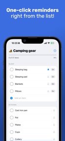 Checklist: Reusable Lists screenshot