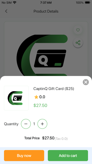 CaptinQ Marketplace screenshot