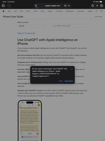 TextDrop for Safari iPad screenshot