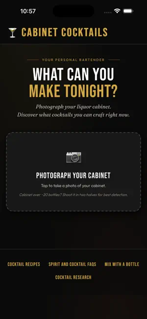 Cabinet Cocktails: Bar Scanner screenshot 1
