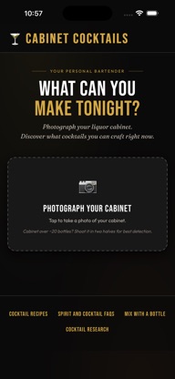 Cabinet Cocktails: Bar Scanner screenshot 1