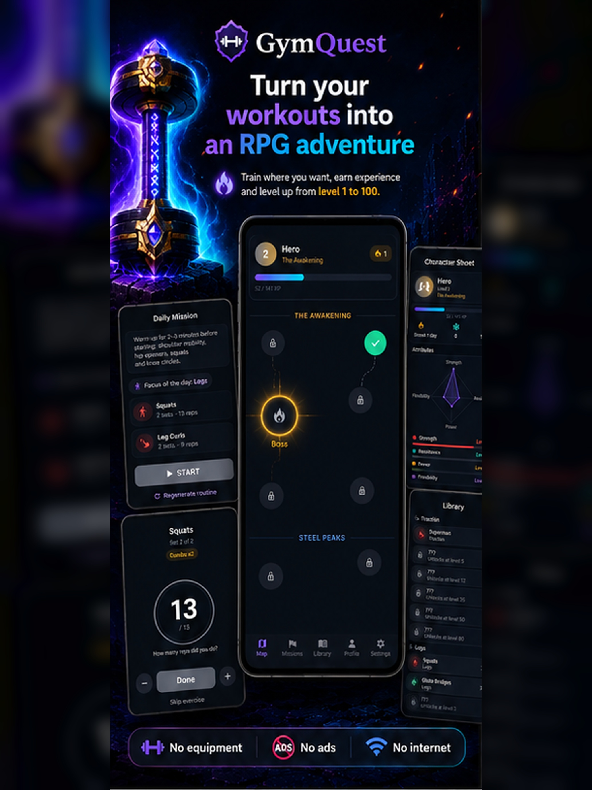 Fitness RPG - GymQuest screenshot 9