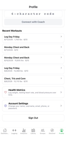 Momentum Exercise Tracker Screenshot 2 of 8