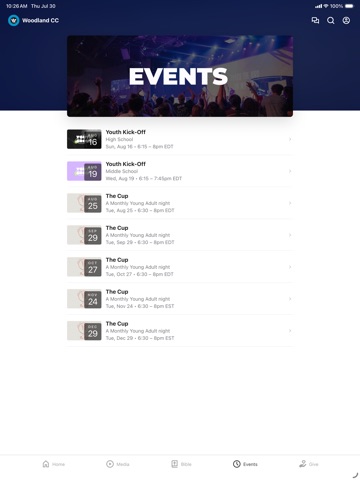 Woodland Community Church - FL iPad screenshot