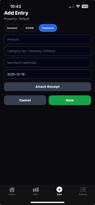 StayLedger Screenshot 3 of 3