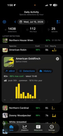 BirdNET-Go Companion Screenshot 2 of 6