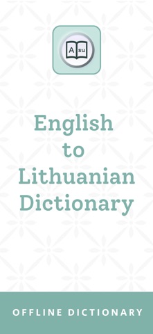 Lithuanian Dictionary screenshot