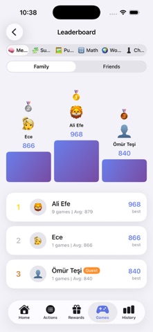 KidScore App screenshot