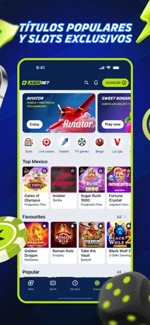 Jugabet Mexico iPhone screenshot 3