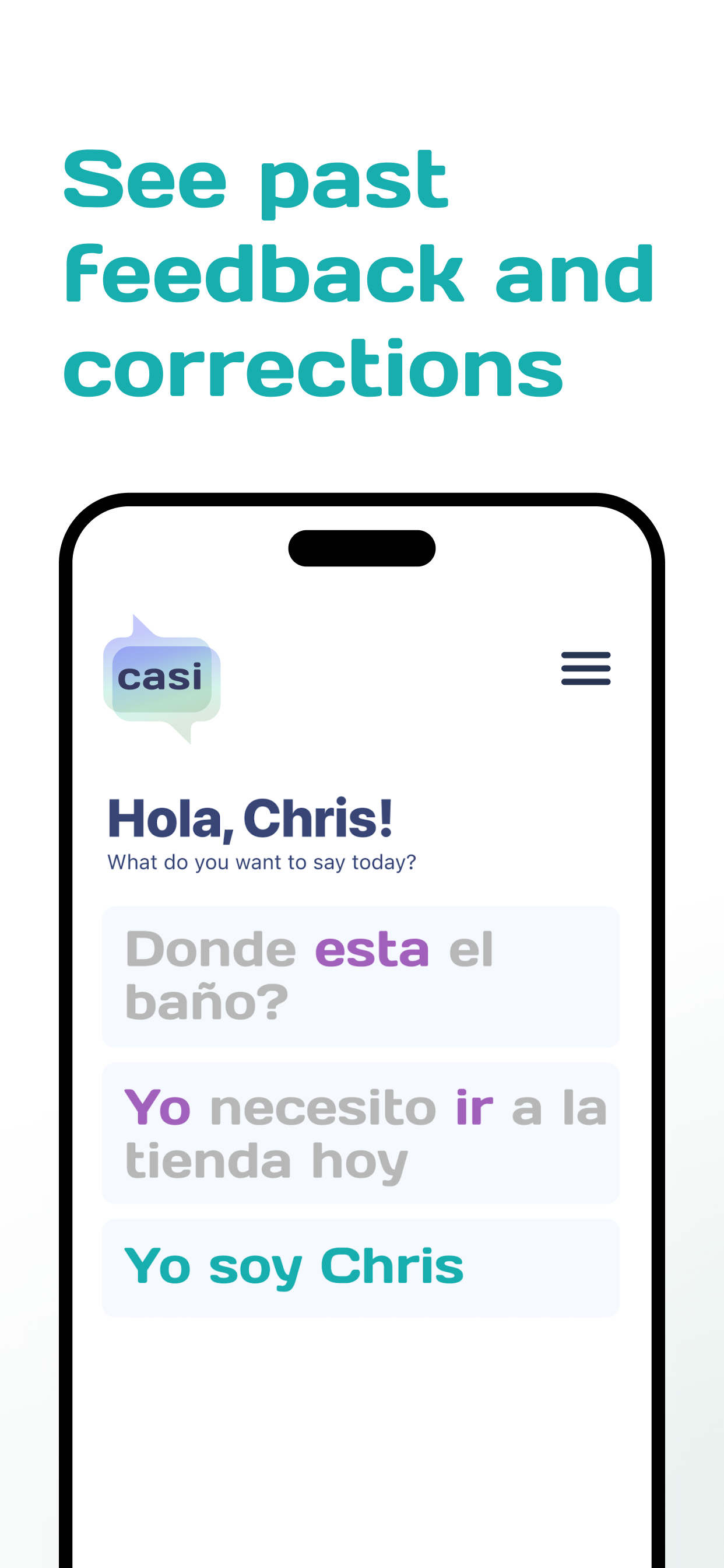 Casi – Spanish Practice
