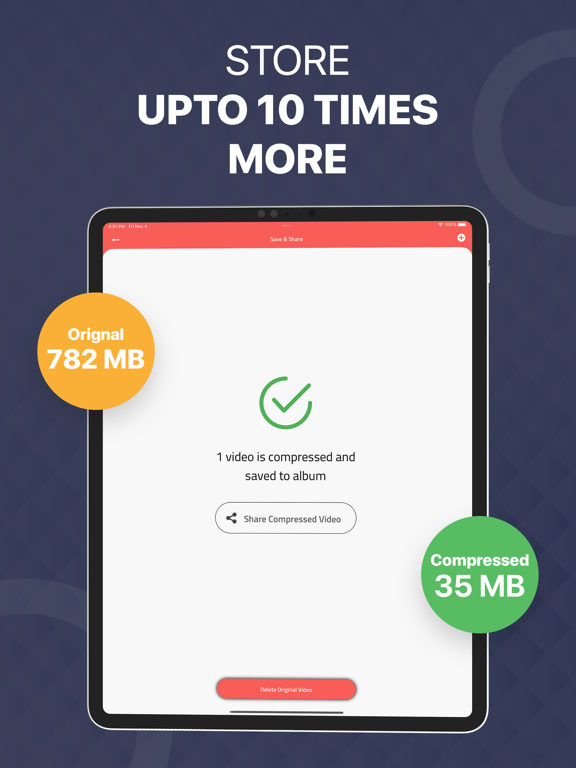 Video Compressor: Resize Image iPad screenshot 6 - Photo & Video app