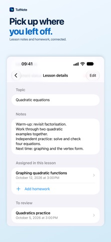 TutNote: Tutor Planner Screenshot 4 of 6