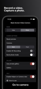 Black Screen Video Camera screenshot