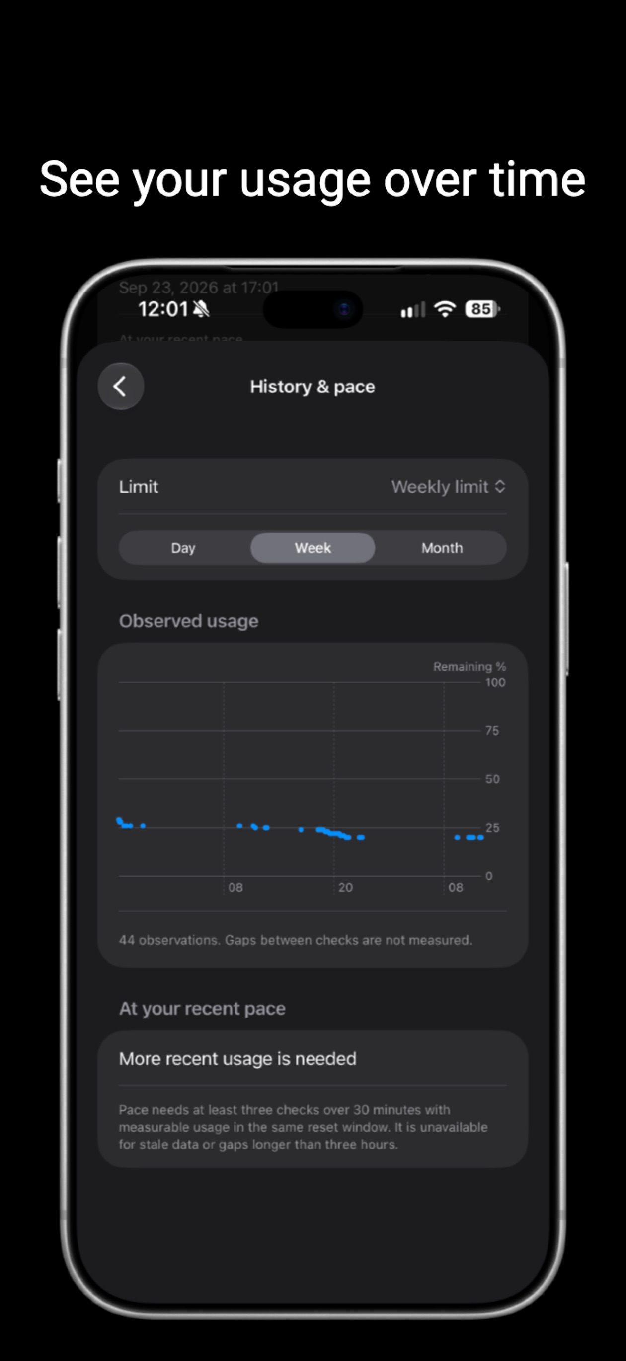Screenshot 5 of Rate Limits: AI Usage Tracker