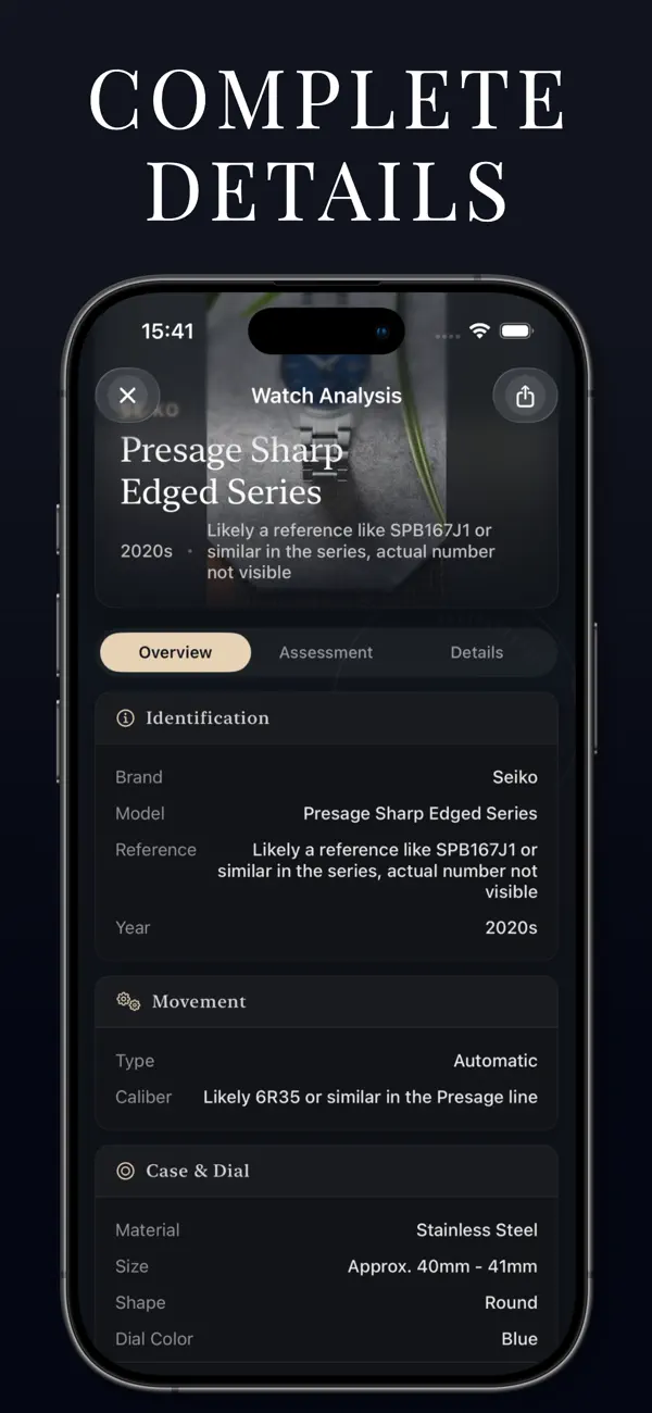 #2. Watch Identifier & Collection (iOS) Ved: Munure Tuzun