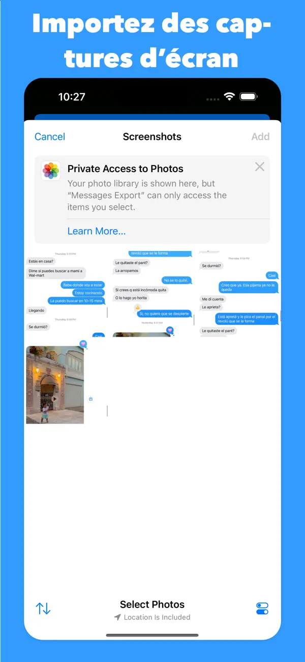 Screenshot #3 pour Exporter les messages en PDF