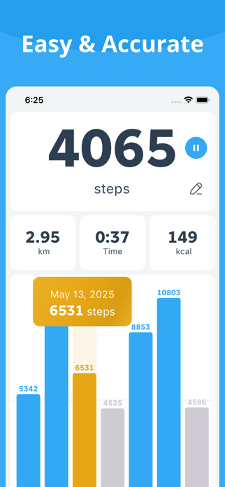 Pedometer: Walk & Step Counter Screenshot 4 of 8
