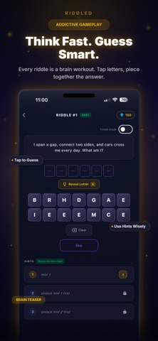 Riddled: Daily Brain Teasers iPhone screenshot