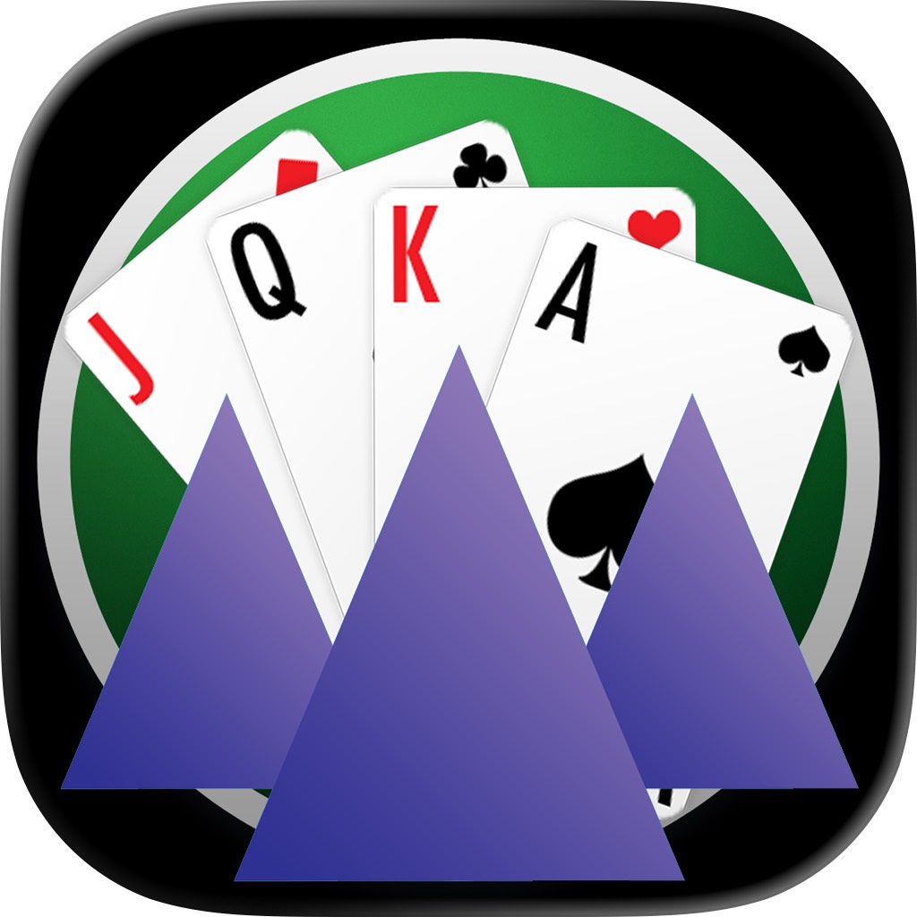 Apple App Store cover for TriPeaks Solitaire—New Classic
