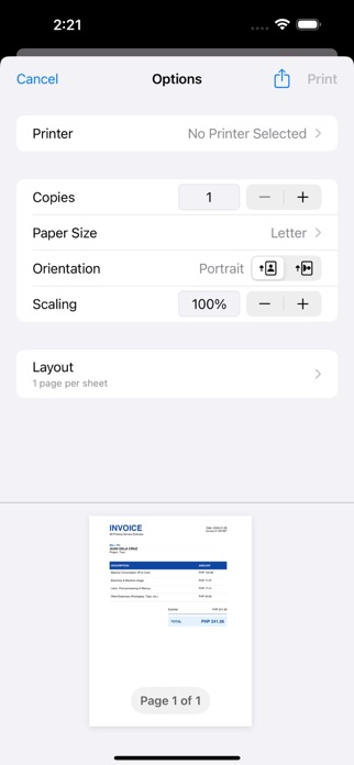 3D Print Cost Screenshot 9 of 9