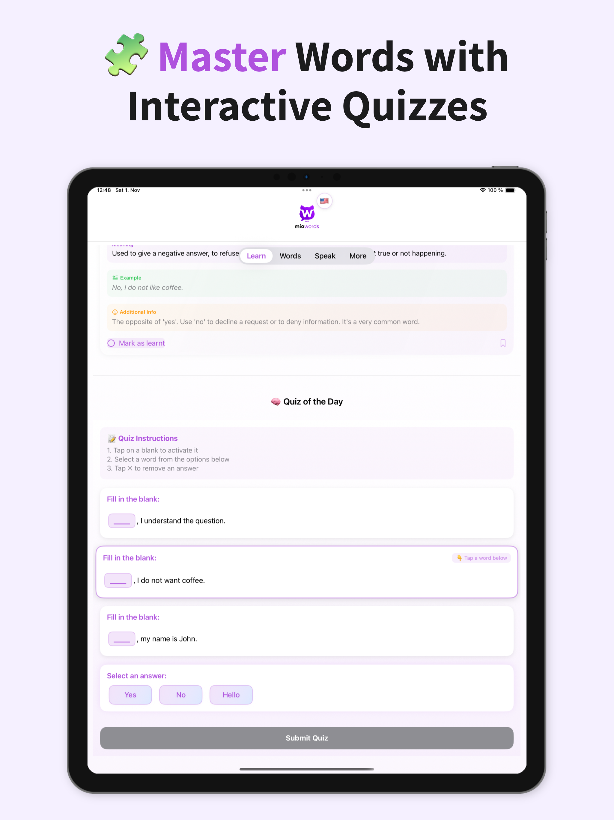 Miowords – Learn New Words screenshot 8