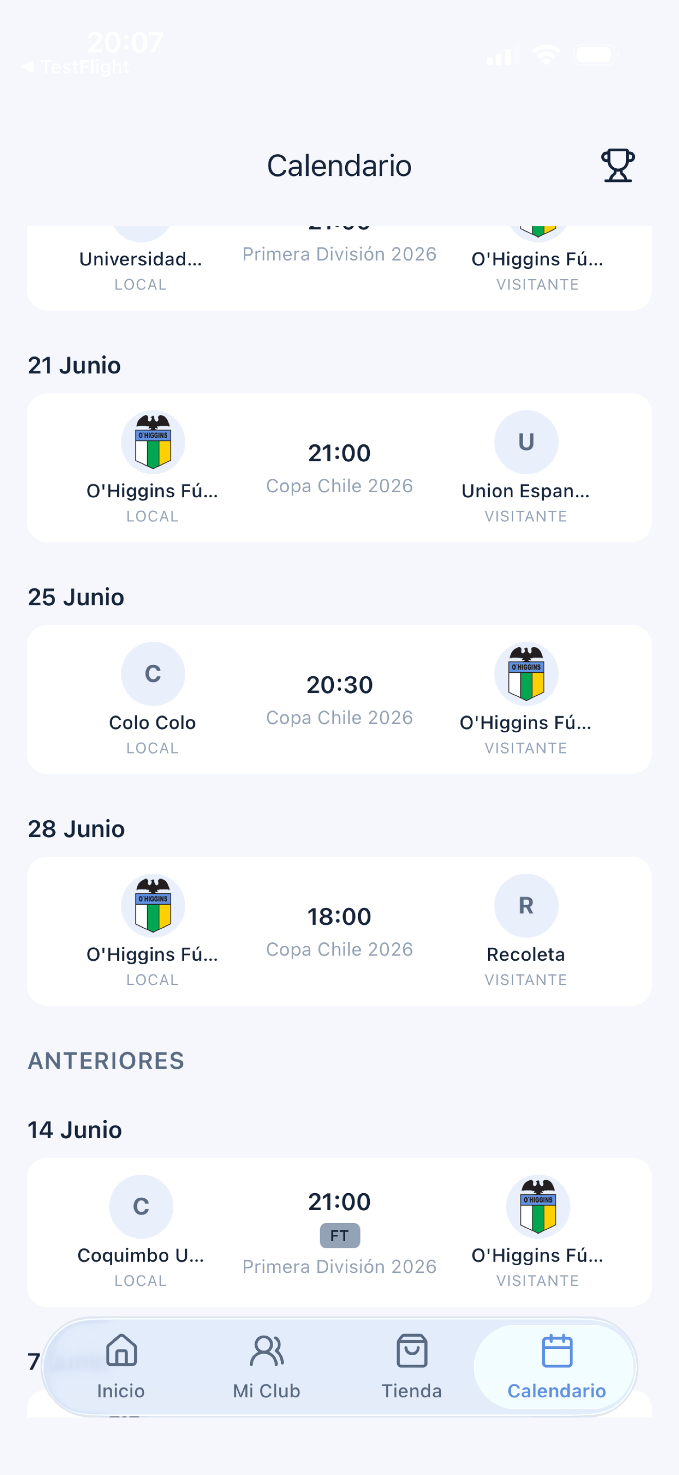 O'Higgins F.C. screenshot 6
