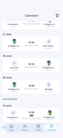 O'Higgins F.C. screenshot