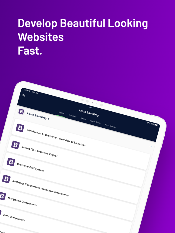 Screenshot #5 pour Learn Bootstrap 5 Offline